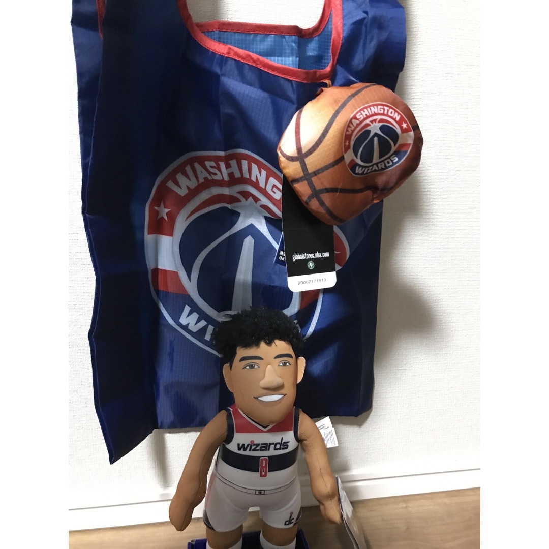 NBA ワシントンウィザーズ時代　八村塁選手の人形とエコバッグ | フリマアプリ ラクマ