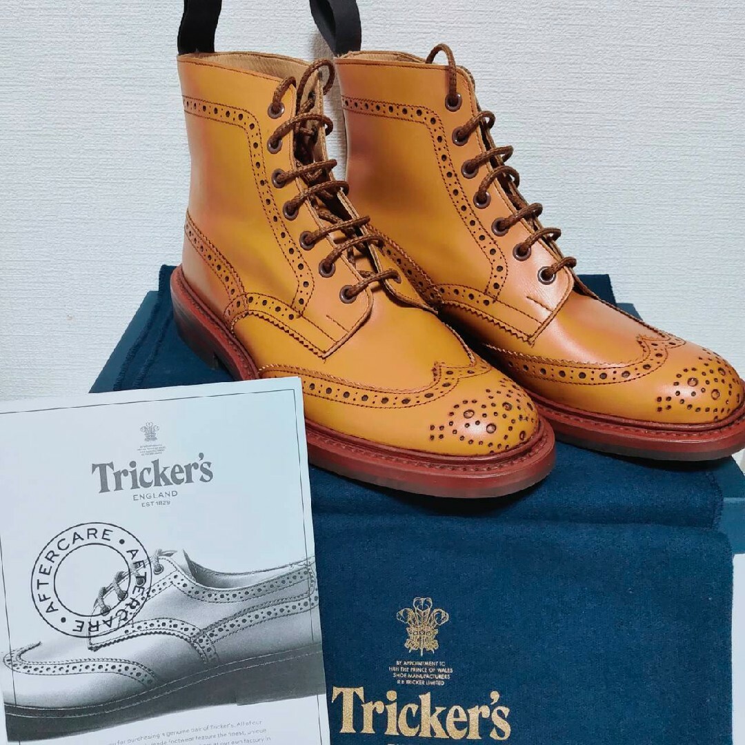 M5634【新品】Tricker’s ブーツ UK7.0 FITTING5 25.5cm