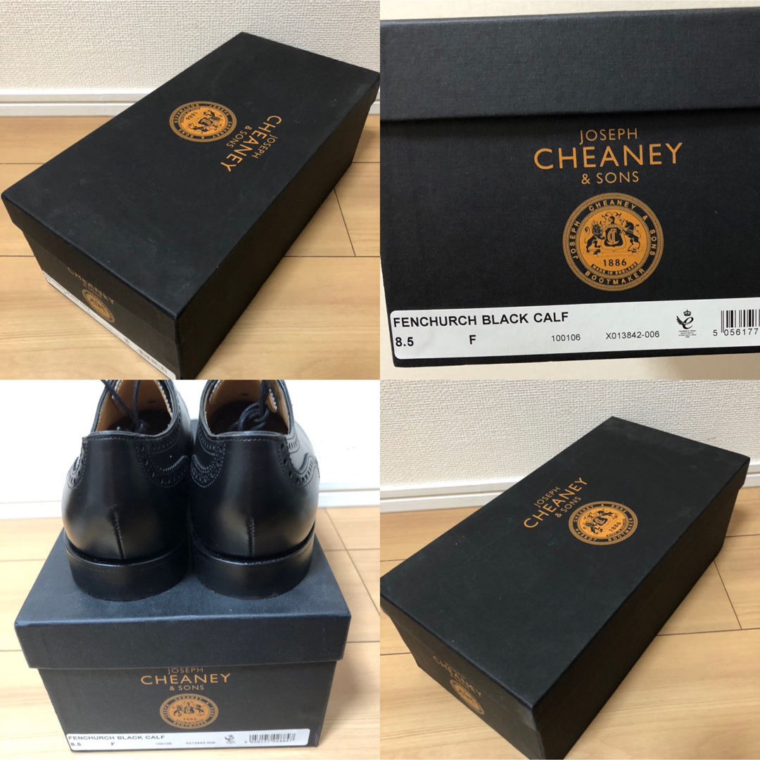 CHEANEY(チーニー)の【未使用/サイズ8.5】CHEANEY ( チーニー ) 、フェンチャーチ、黒！ メンズの靴/シューズ(ドレス/ビジネス)の商品写真