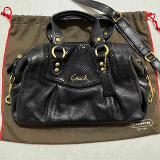 コーチ(COACH)のCOACH コーチ 2way ハンドバッグ ブラック(ハンドバッグ)