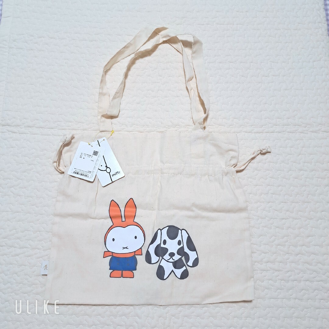 Rope' Picnic(ロペピクニック)の新品【miffy×ROPE' PICNIC】 巾着トートバッグ ロペ ミッフィー レディースのバッグ(トートバッグ)の商品写真