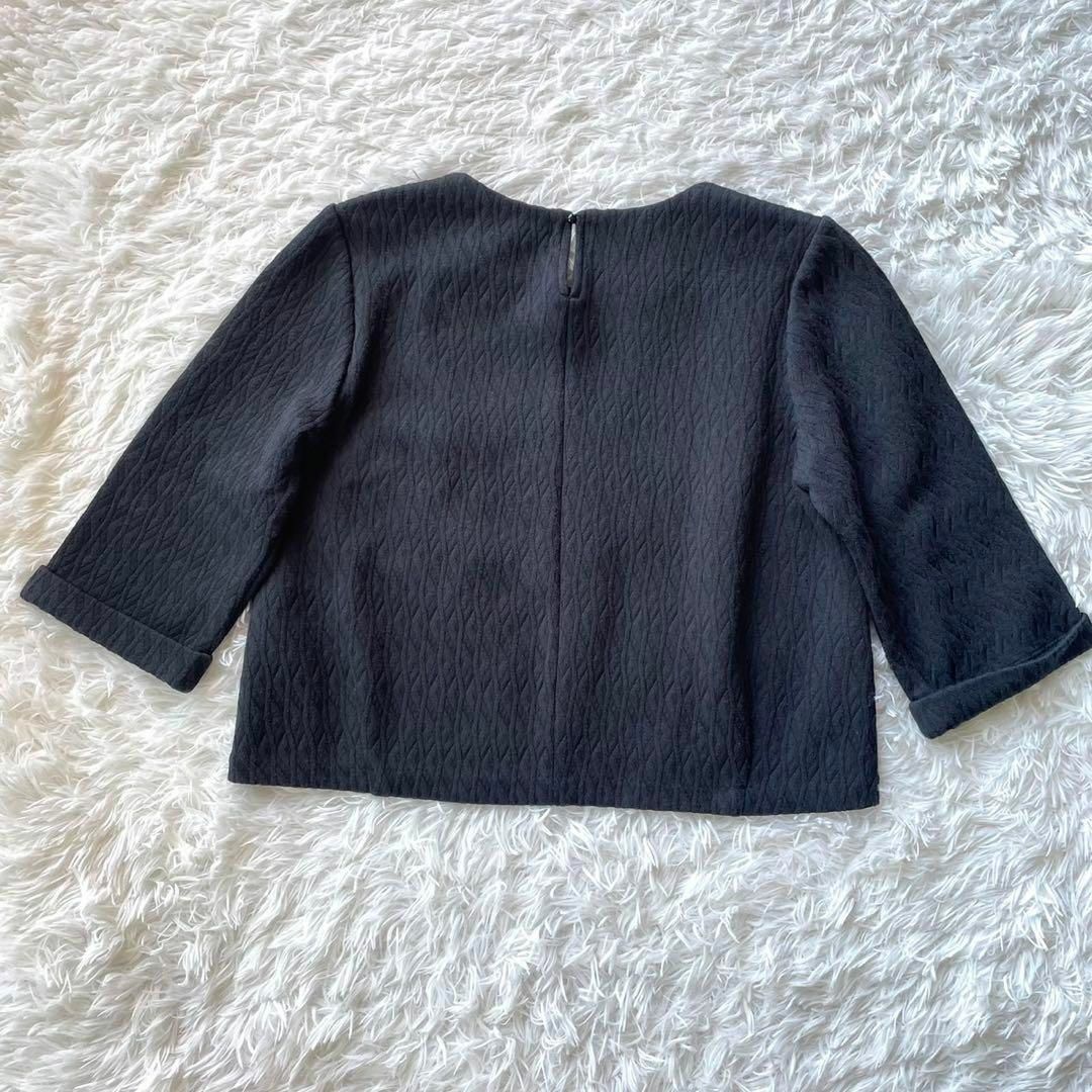 ANAYI(アナイ)のアナイ　ANAYI ブラウス　編み　ニット　ネイビー　38 M トップス レディースのトップス(Tシャツ(長袖/七分))の商品写真