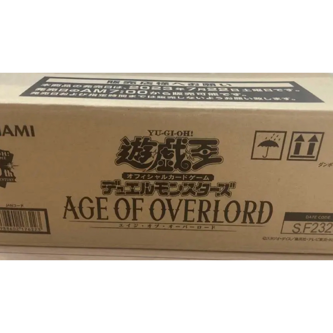 遊戯王　初回AGE OF OVERLORD エイジオブオーバーロード　カートンカートン