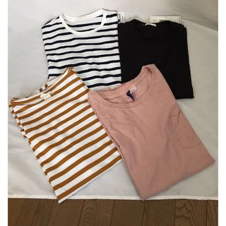 エイチアンドエム(H&M)の【新品未使用】Tシャツ 4着セット メンズS(Tシャツ/カットソー(半袖/袖なし))