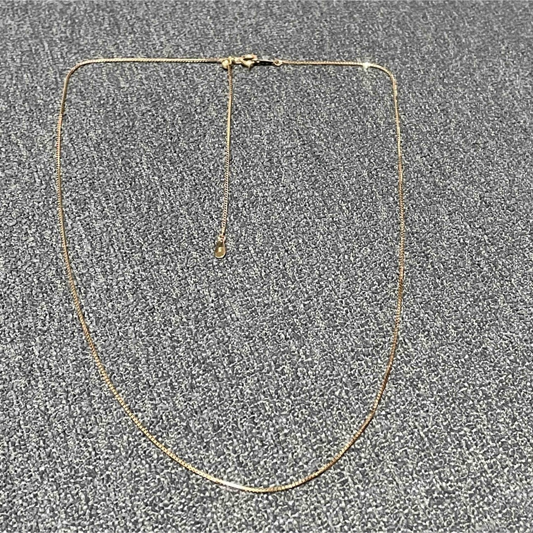 未使用　18金 ネックレス チェーン ベネチアンチェーン k18 太さ0.7mm レディースのアクセサリー(ネックレス)の商品写真