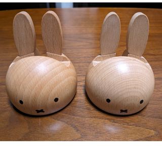 ミッフィー(miffy)のミッフィー木製スマホスタンド【2個セット】(その他)