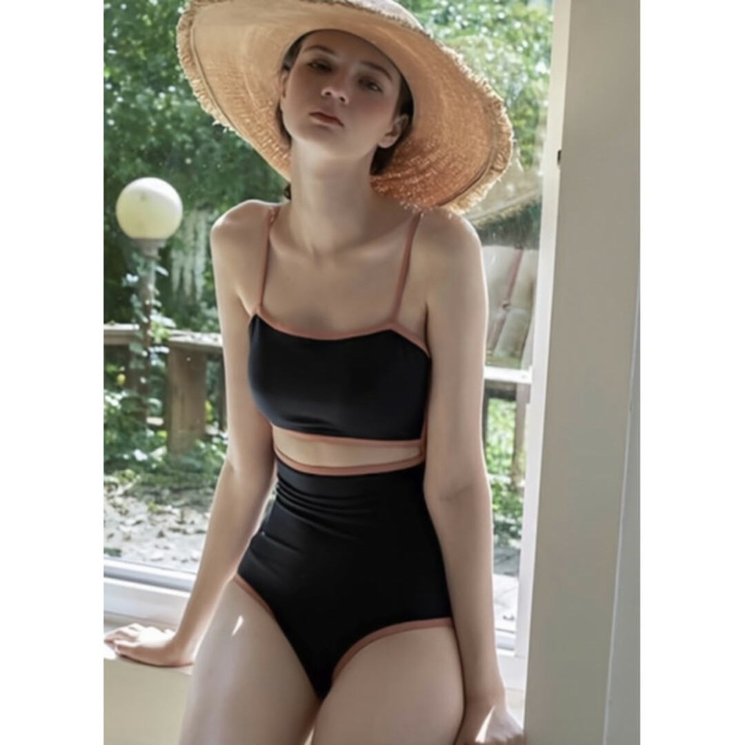 パイピング ワンピース スイムウェア M ブラウン ブルー 新品未使用 美 ... パイピング ワンピース スイムウェア M ブラウン ブルー 新品未使用 美品