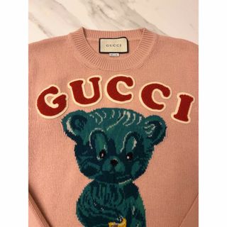 グッチ(Gucci)のgucci ニット　ベアー　S ピンク　グッチ(ニット/セーター)