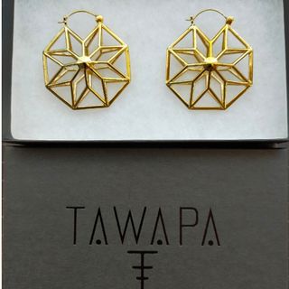 ユニーク　個性　真鍮　ピアス　ボディ　メディストア　大ぶり　TAWAPA タワパ(ピアス)