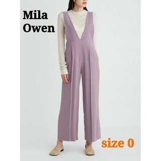 ミラオーウェン(Mila Owen)のMila Owen ミラオーウェン ハイウエストナロージャンプスーツ 0(オールインワン)