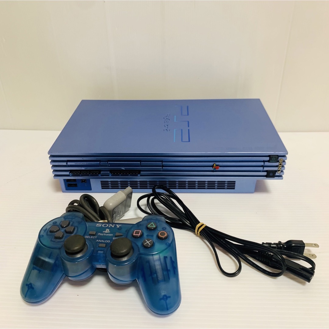 ソニー PlayStation 2 アクア ブルー SCPH-39000