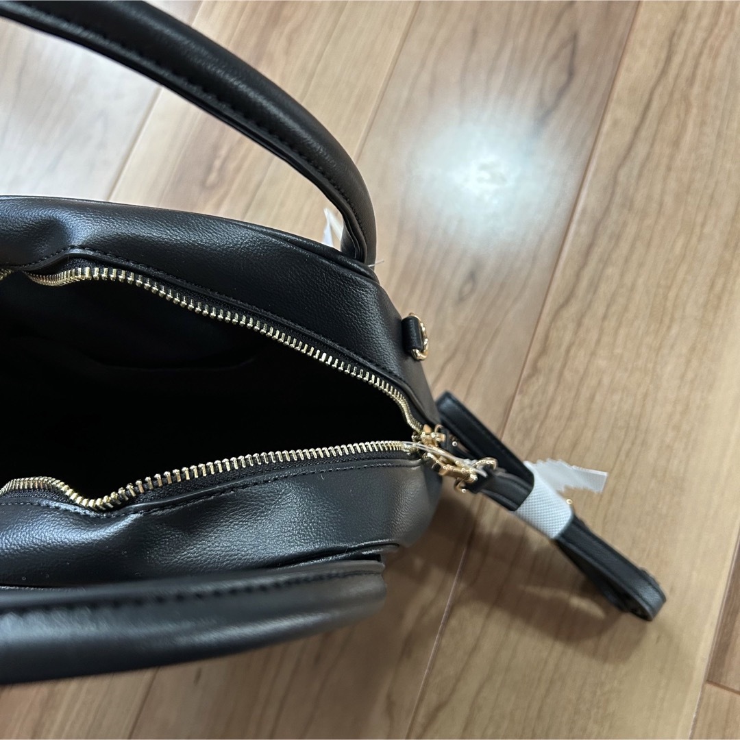 しまむら(シマムラ)の中黒　ブラック　2WAYバッグ（TOMO×maison vertコラボ） レディースのバッグ(ハンドバッグ)の商品写真
