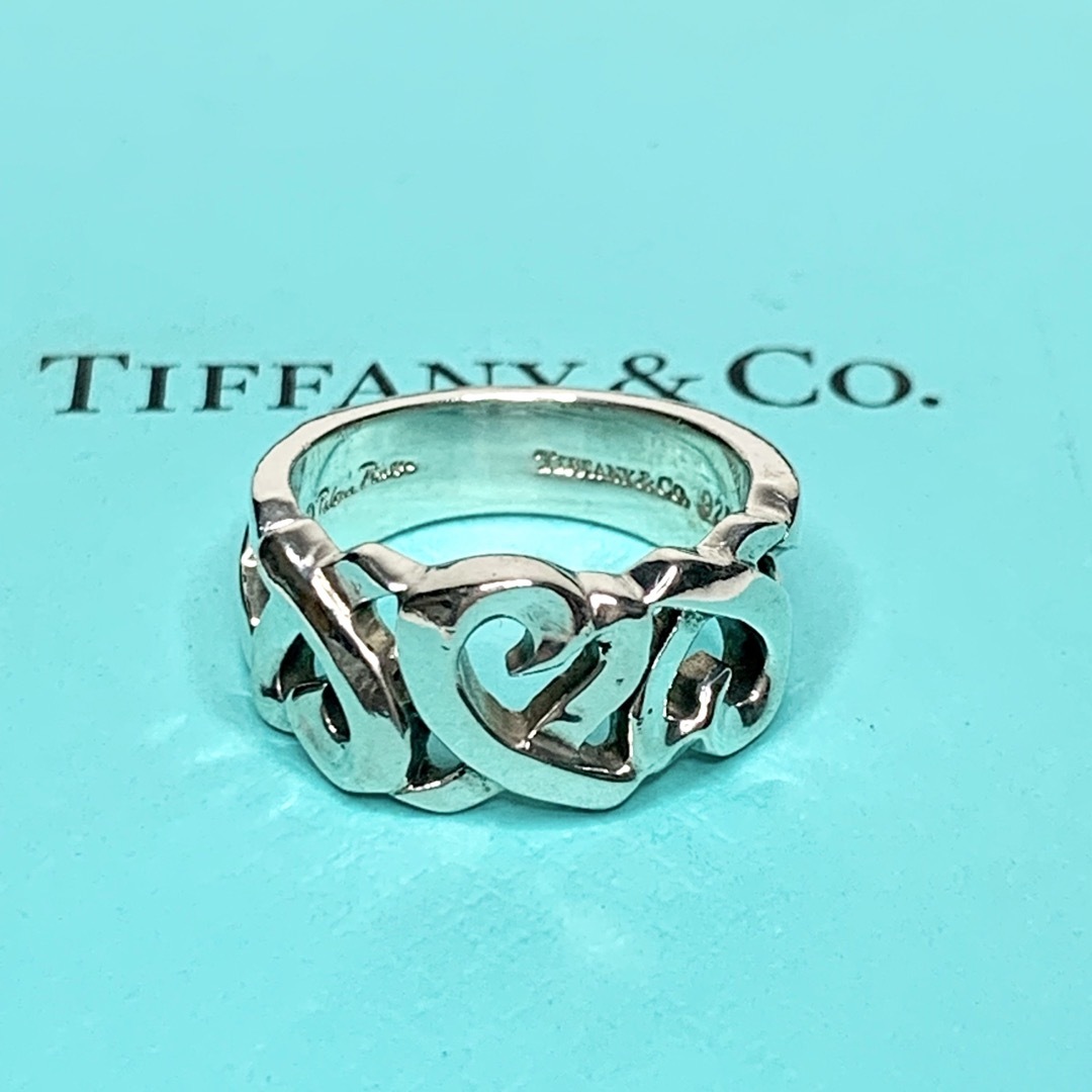 Tiffany silver925 ラビングハートリング 7