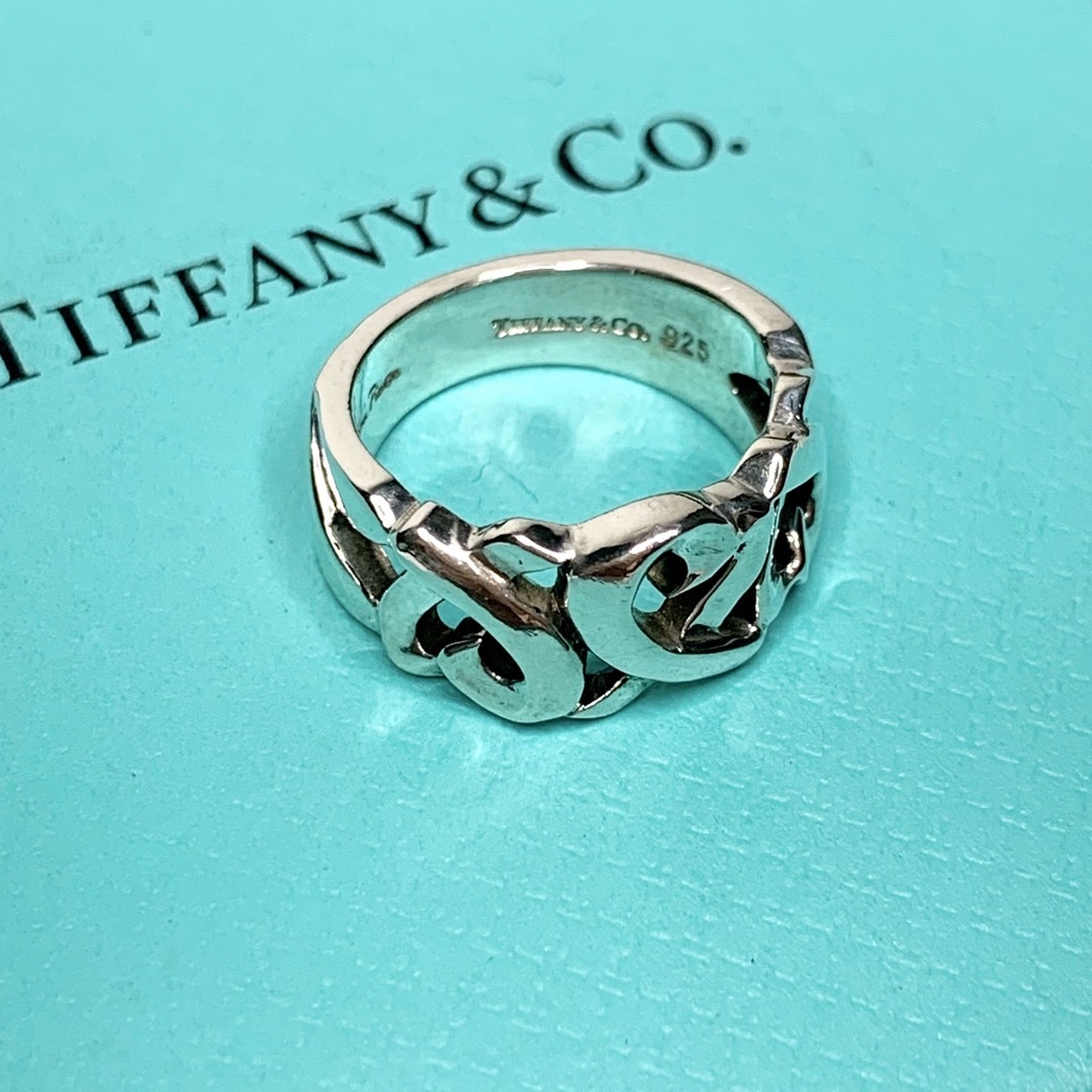 TIFFANY ティファニー トリプル ラビングハート リング シルバー 925