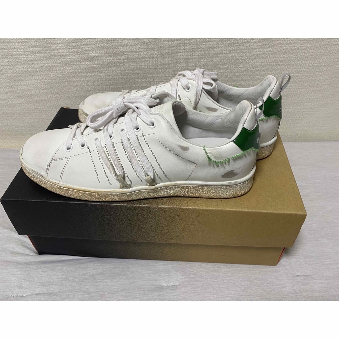 スニーカーHIDNANDER (ヒドゥナンダー)  WHITE／GRN   メンズ　42