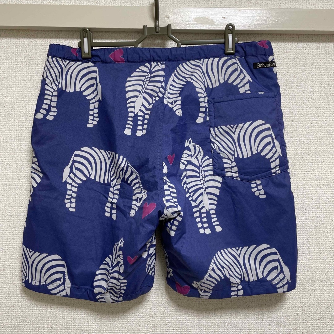 Bohemians(ボヘミアンズ)のボヘミアンズ　ハーフパンツ　シマウマ　ゼブラ　ナイロン メンズのパンツ(ショートパンツ)の商品写真