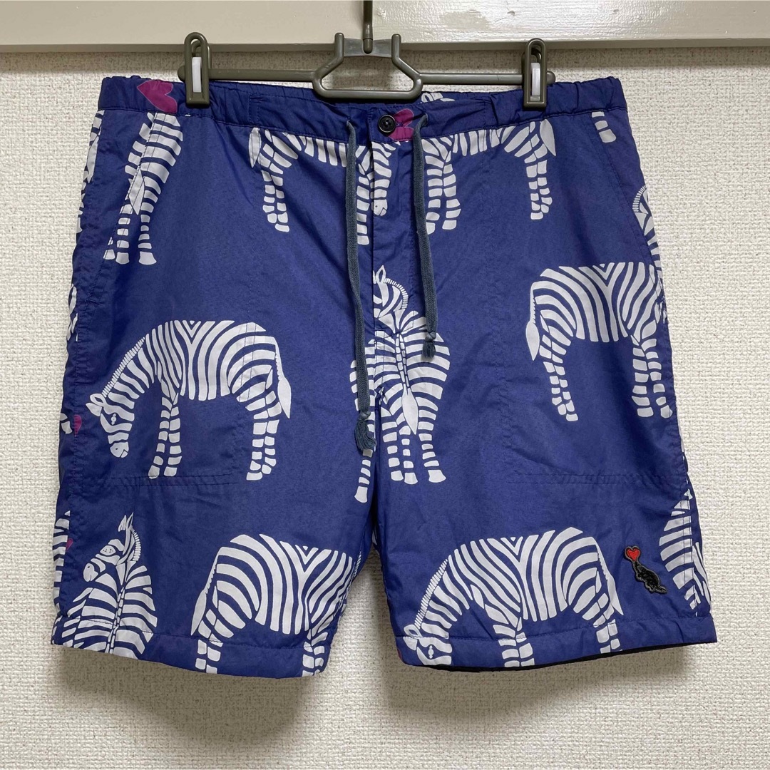 Bohemians(ボヘミアンズ)のボヘミアンズ　ハーフパンツ　シマウマ　ゼブラ　ナイロン メンズのパンツ(ショートパンツ)の商品写真