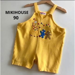 ミキハウス(mikihouse)のミキハウス　サロペット　オーバーオール　ハーフ　パンツ　きりん　くま　春　夏　(パンツ/スパッツ)