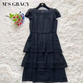 M‘SGRACY* フォーマルワンピース 黒 クリーニング済 結婚式 超美品！