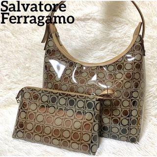 サルヴァトーレフェラガモ(Salvatore Ferragamo)の【極美品】Salvatore Ferragamo ガンチーニ スケルトン バッグ(ショルダーバッグ)