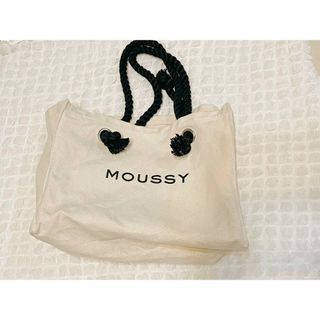 マウジー(moussy)のmoussy バッグ　白(トートバッグ)