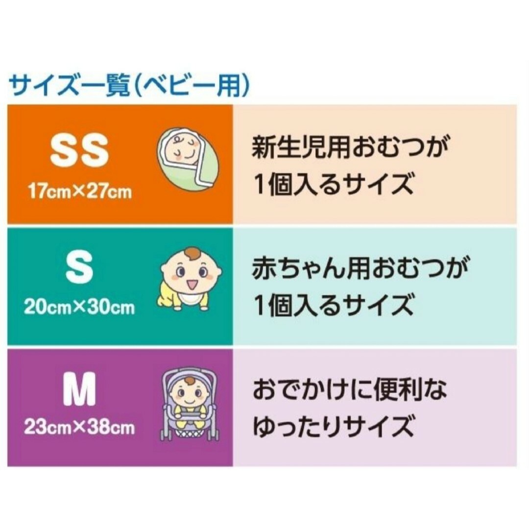 クリロン化成(クリロンカセイ)の生ゴミが臭わない袋Ｍサイズ小分け６０枚オムツ用防臭犬用携帯用消臭袋BOS キッズ/ベビー/マタニティのおむつ/トイレ用品(紙おむつ用ゴミ箱)の商品写真