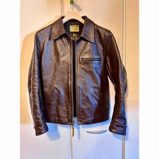 ザリアルマッコイズ(THE REAL McCOY'S)のジョーマッコイ30s SPORTS JACKETブラウン サイズ38(レザージャケット)