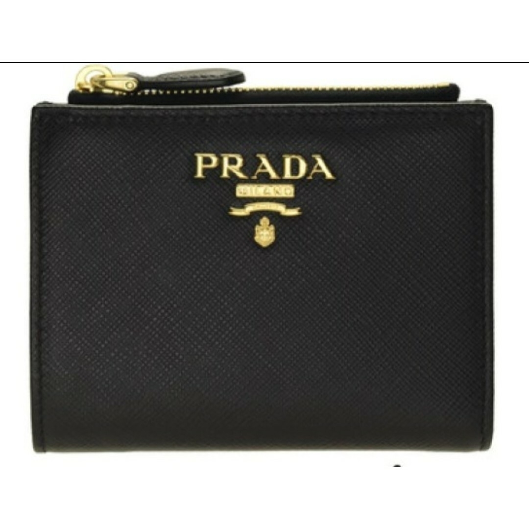 PRADA プラダ サフィアーノ コンパクト 財布♪ファッション小物