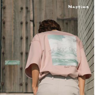 Naptime BIGーTシャツ　ピンク　西島隆弘　Nissy