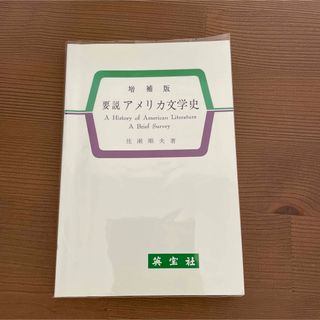 要説アメリカ文学史 １９８６年 増補版(その他)