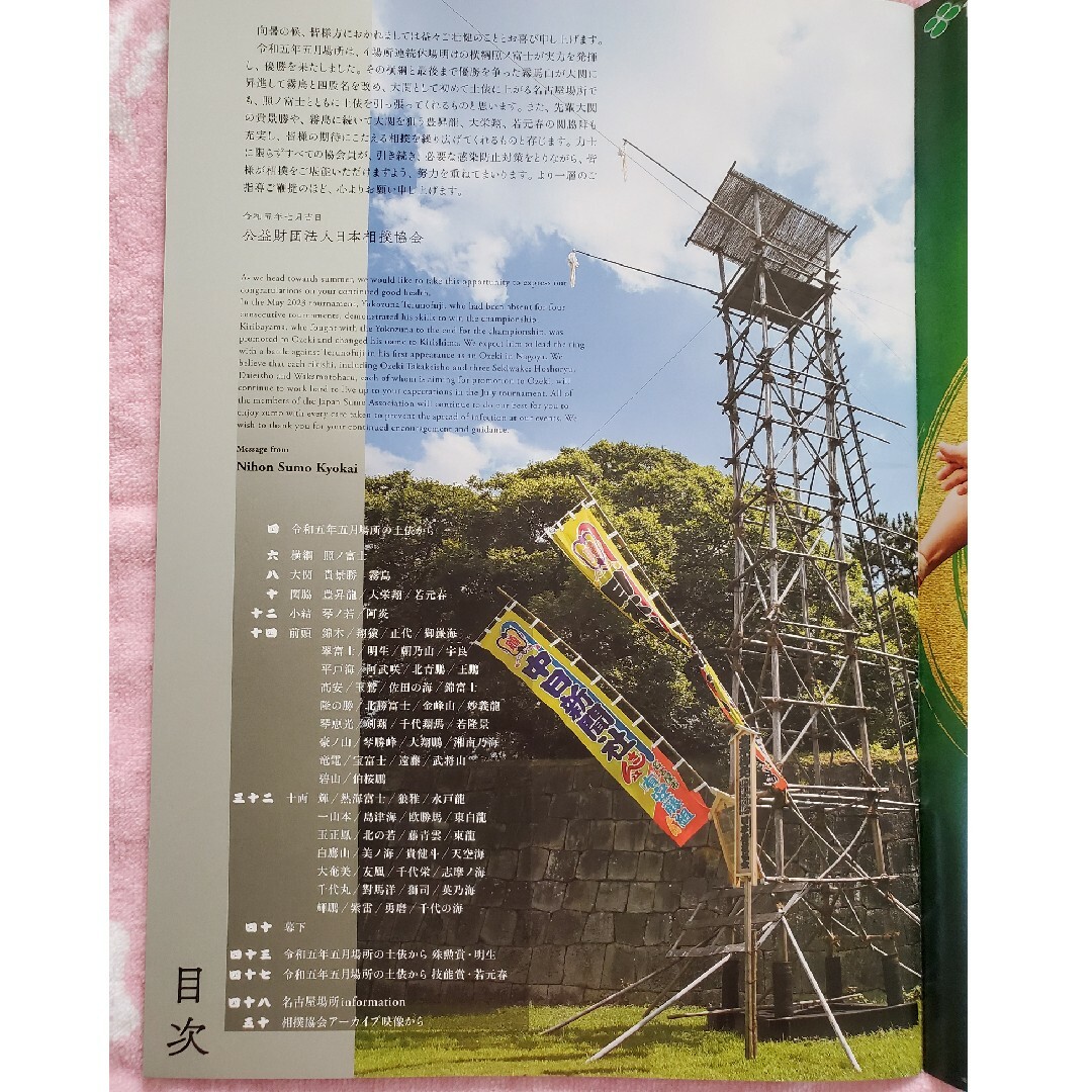 令和五年大相撲名古屋場所パンフレット チケットのスポーツ(相撲/武道)の商品写真