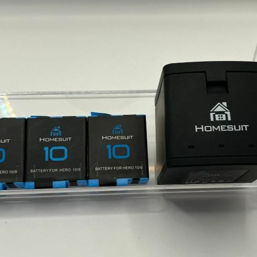 Homesuit Gopro Hero10、9 バッテリー 1800ｍAh×3個 スマホ/家電/カメラのスマホ/家電/カメラ その他(その他)の商品写真