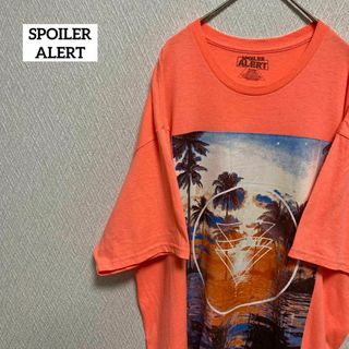 SPOILER ALERT Tシャツ 半袖 ゆるだぼ 派手 XL(Tシャツ/カットソー(半袖/袖なし))