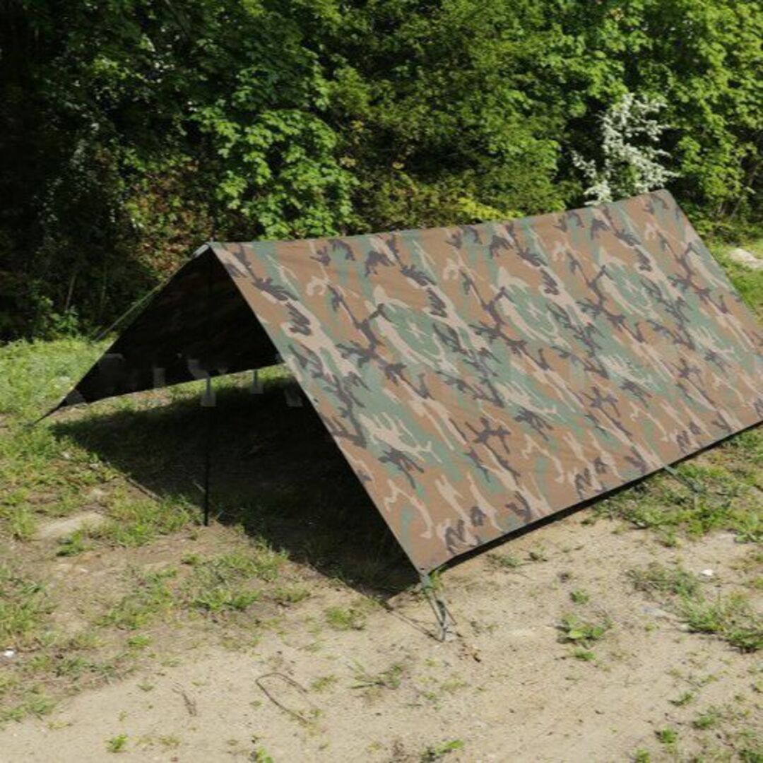 ☆ オランダ軍 放出品 タープ 防水 Woodland 250 x 220 cm ☆ オランダ軍 放出品 タープ 防水 Woodland 250 x 220 cm