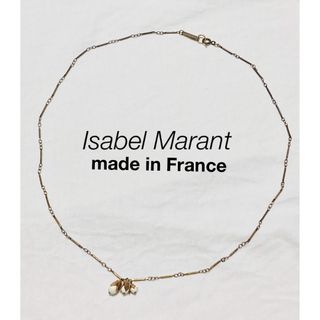 ISABEL MARANT イザベルマラン ネックレス - ゴールドxベージュ系