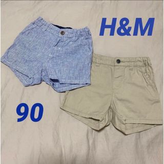 エイチアンドエム(H&M)のH&M ベビー キッズ ショートパンツ 90 2枚セット(パンツ/スパッツ)