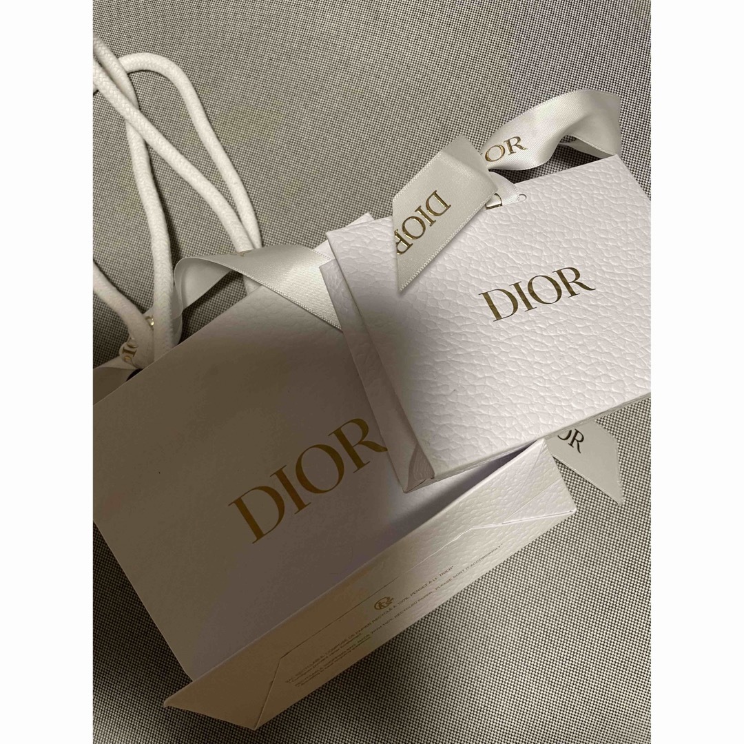 Dior(ディオール)のDIORのミニショッパーとミニミニショッパーのセット売りです。 レディースのバッグ(ショップ袋)の商品写真