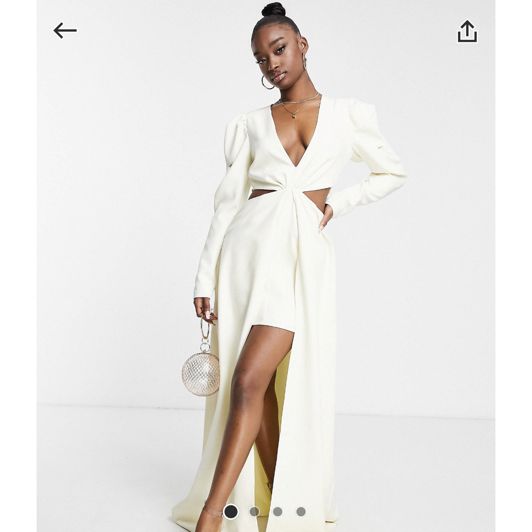 asos(エイソス)のasos ドレス　結婚式 レディースのフォーマル/ドレス(ロングドレス)の商品写真