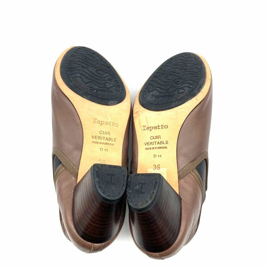 repetto(レペット)の✨️極美品✨️ レペット 22.5cm レザー ブラウン ショートブーツ レディースの靴/シューズ(ブーツ)の商品写真