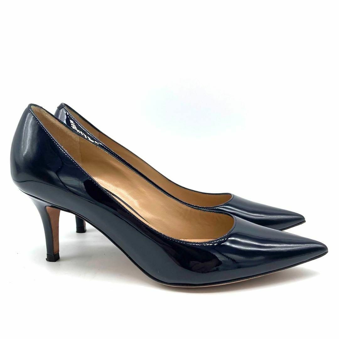 PELLICO(ペリーコ)の✨️極美品✨️ ペリーコ 23cm エナメル ダークネイビー レディースの靴/シューズ(ハイヒール/パンプス)の商品写真