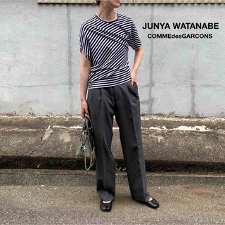 美品JUNYA WATANABE変形カットソー ボーダー Tシャツ 半袖 ...