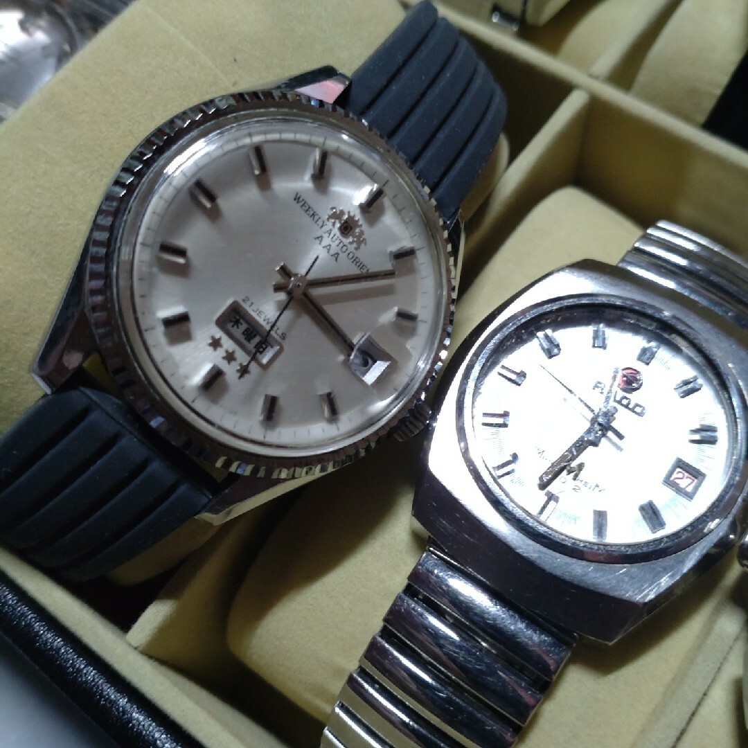 ORIENT(オリエント)のオリエントウィークリーオート　フルーテッドベゼル　アンティーク60s メンズの時計(腕時計(アナログ))の商品写真