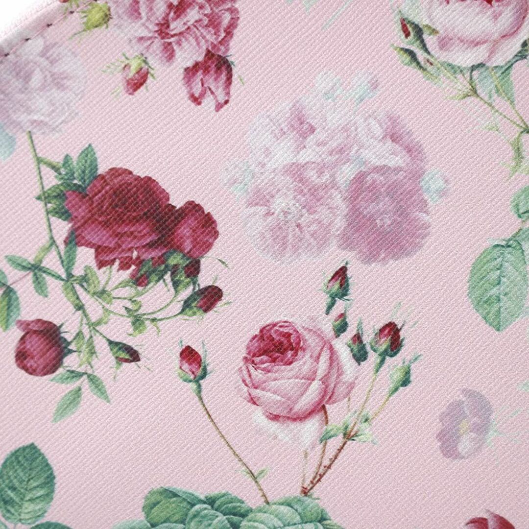【色: White】化粧 ポーチ 薔薇 4個セット ローズ ピンク ホワイト (