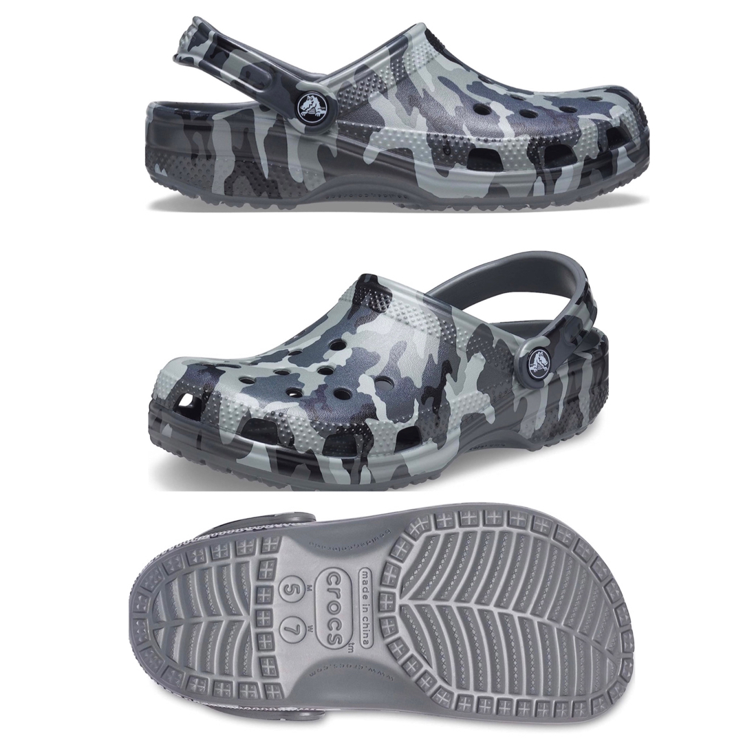 crocs(クロックス)の【タグ付き・未使用品】 クロックス  プリンテッド カモ クロッグ 24 レディースの靴/シューズ(サンダル)の商品写真