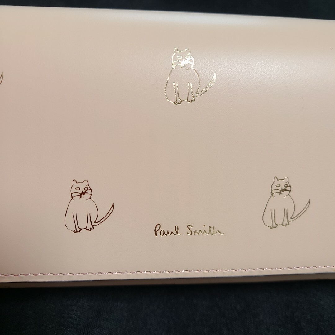 ☆新品未使用☆ポールスミス　かぶせ長財布　キャットドゥ-ドゥル　猫