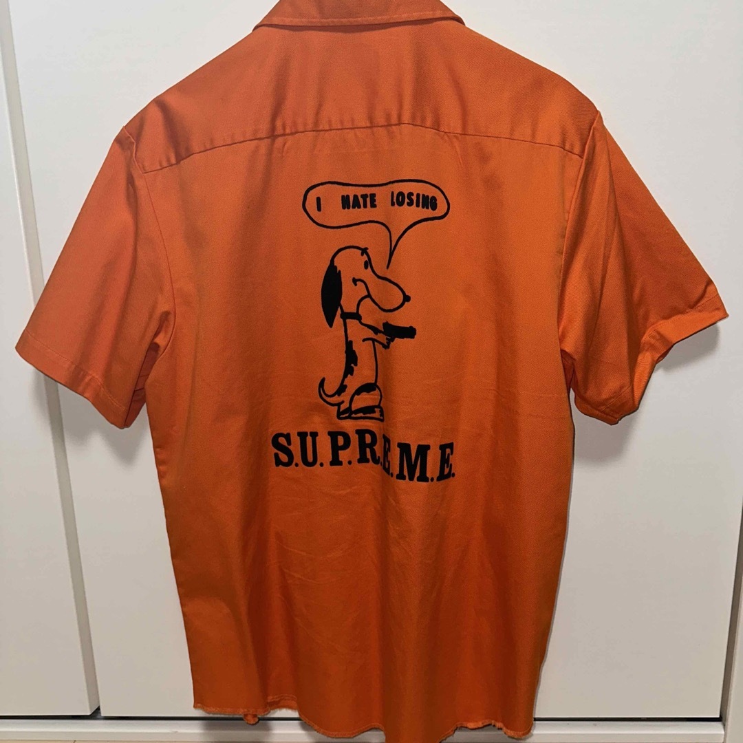 supreme Dog S/S Work Shirt  orange S