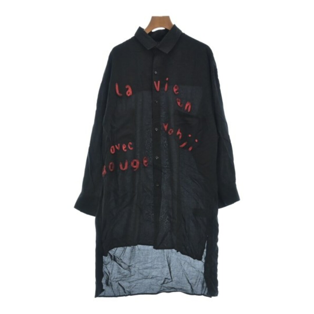 YOHJI YAMAMOTO カジュアルシャツ -(M位) 黒(レース)