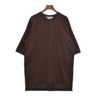 サンシー(SUNSEA)のSUNSEA サンシー Tシャツ・カットソー 3(L位) 茶 【古着】【中古】(Tシャツ/カットソー(半袖/袖なし))