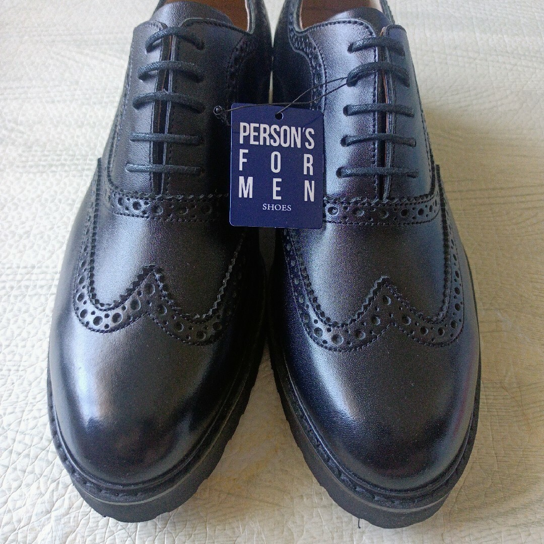 PERSON'S(パーソンズ)の新品 未使用 PERSON'S FOR MEN 24.5 定価¥14,300税込 メンズの靴/シューズ(ドレス/ビジネス)の商品写真