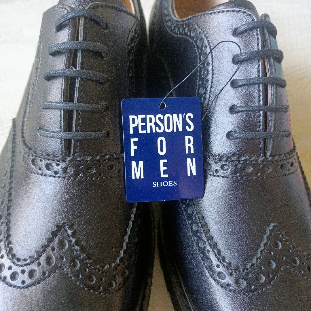 PERSON'S(パーソンズ)の新品 未使用 PERSON'S FOR MEN 24.5 定価¥14,300税込 メンズの靴/シューズ(ドレス/ビジネス)の商品写真